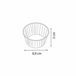 Caissette ronde plissée H. 3 cm ø 7 cm - par 1000