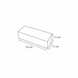 Boîte à buche carton blanc 35 x 11 x 11 cm - par 25