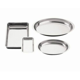 Plat gratin ovale inox 33,5 x 19,5 x 4 cm
