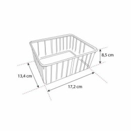 Barquette plastique micro-ondable 135 cl avec couvercle - par 100