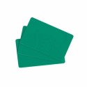 Carte vierge verte PVC 85,6 x 54 mm - par 100