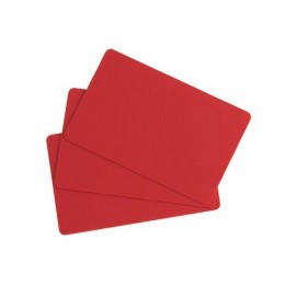 Carte vierge rouge PVC 85,6 x 54 mm - par 100