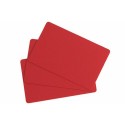 Carte vierge rouge PVC 85,6 x 54 mm - par 100
