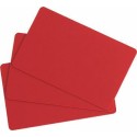 Cartes PVC rouges Edikio Access Flex et Duplex 8,56 x 5,4 cm - par 100