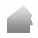 Carte vierge argent PVC 85,6 x 54 mm - par 100