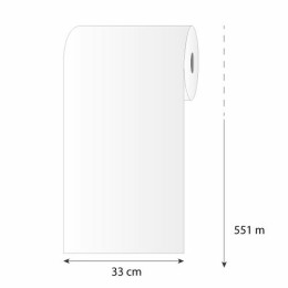 Papier paraffiné 1 face blanc 55 g/m² bobine 35 cm x 460 m - par 10 kg