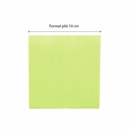 Serviette ouate vert anis 20 x 20 cm - par 100