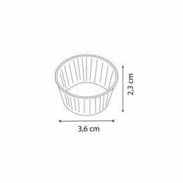 Caissette ronde plissée papier blanc ø 3,5 cm - par 1000