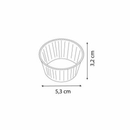 Caissette ronde plissée papier blanc ø 5,5 cm - par 1000