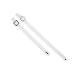 Kit de sangles pour gant cotte de maille avec manchette blanc - Taille S