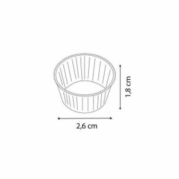 Caissette ronde plissée papier blanc ø 2,5 cm - par 1000