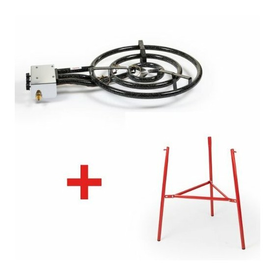 Réchaud à paella Pro ø 60 cm avec thermocouple et piètement Garcima