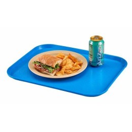 Plateau fast food PP bleu 34,5 x 26,5 cm - par 24