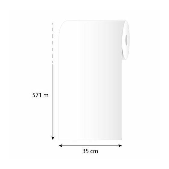 Papier paraffiné 1 face "Qualité premium" 50 g/m² bobine 33 cm x 600 m - par 10 kg