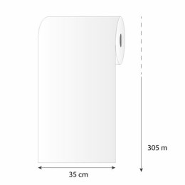 Papier thermoscellable aluminium 92 g/m² bobine 35 cm x 305 m - par 10 kg