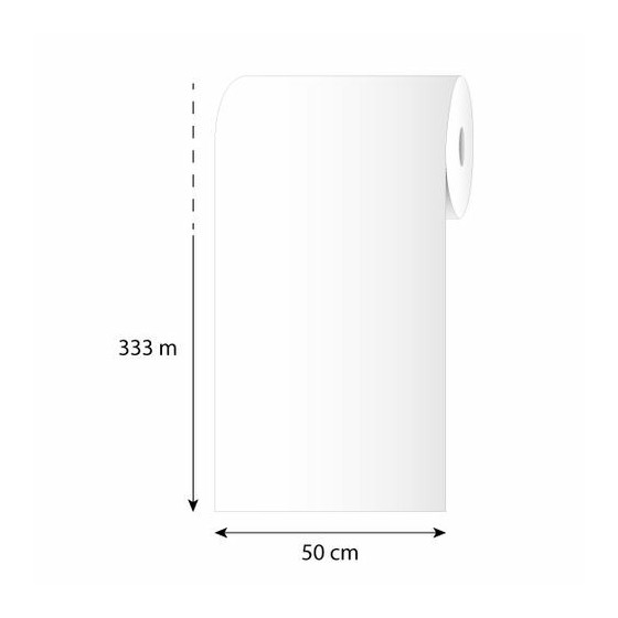 Papier thermoscellable "Origine France" 58 g/m² bobine 50 cm x 330 m - par 10 kg