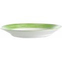 Assiette creuse Brush verte ø 22,5 cm - par 12