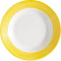 Assiette creuse Brush jaune ø 22,5 cm - par 12