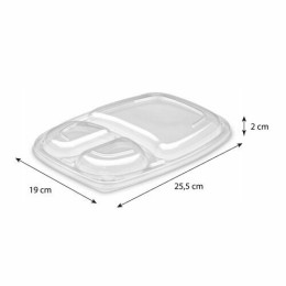 Couvercle PP pour boite Cookipack 3 compartiments - par 320