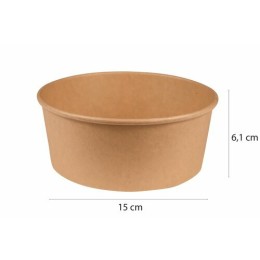 Bol salade kraft brun 780 ml - par 50