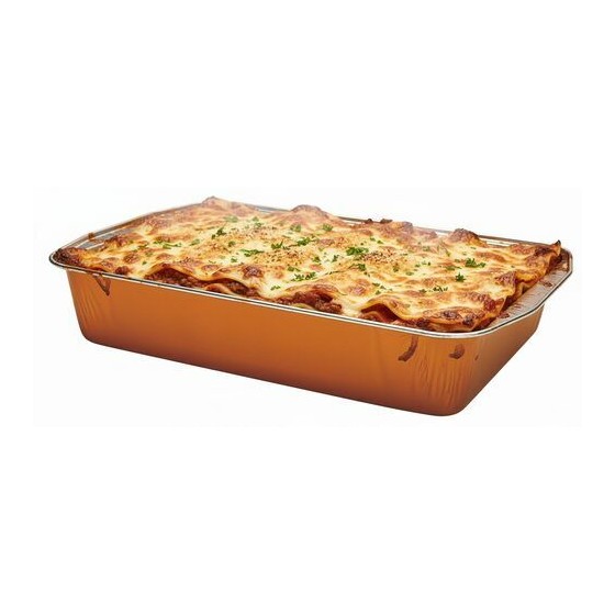 Plat à lasagnes aluminium Ready2Cook 3232 ml - par 10 Plat à lasagnes aluminium Ready2Cook 3232 ml - par 10