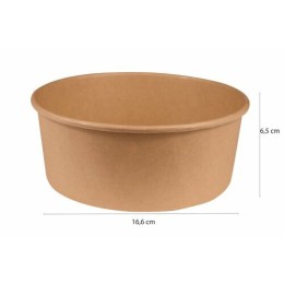 Bol salade kraft brun 1100 ml - par 50