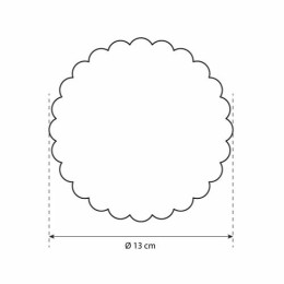 Rond pâtissier festonné ø 130 mm - par 250