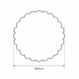 Rond patissier festonné ø 290 mm - par 250