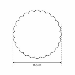Rond pâtissier festonné ø 250 mm - par 250