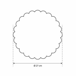 Rond patissier festonné ø 270 mm - par 250