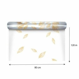 Rouleau papier irisé feuille or 35 µ - 0,8 x 120 m