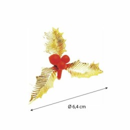 Feuilles de houx triple or ø 65 mm - par 100
