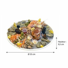 Plateau de fruits de mer bagasse ø 35 cm - par 50