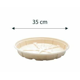 Plateau fruits de mer bagasse rond Ø 35 cm - par 50