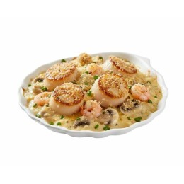 Coquille Saint Jacques céramique blanche 12,5 cm - par 192