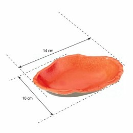 Carapace de crabe céramique émaillée orange - par 120