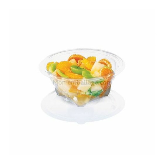 Bol salade Sekipack à couvercle déchirable 250 ml - par 60 Bol salade Sekipack à couvercle déchirable 250 ml - par 60
