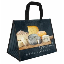 Sac PP tissé "Fromagerie"  27 x 36 + 20 cm - par 125
