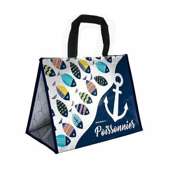 Sac non tissé "Poissonnier" 27 x 36 + 30 cm - par 125 Sac non tissé "Poissonnier" 27 x 36 + 30 cm - par 125