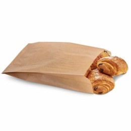 Sac kraft brun 27 x 14 + 7 cm - par 1000