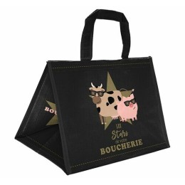 Sac cabas PP tissé "Star des Boucheries" 27 x 36 + 20 cm - par 125