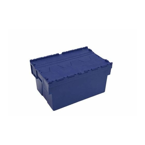 Bac à couvercle intégré bleu 55L Bac à couvercle intégré bleu 55L