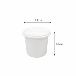 Pot plastique PP avec couvercle 250 ml - par 250