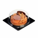 Kit part dessert base noire avec couvercle Cristal ø 116 mm - par 30