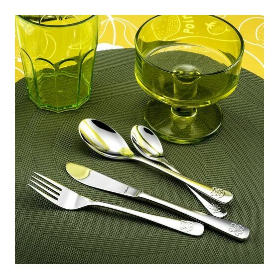 Cuillère de table enfant inox ourson - par 12 Cuillère de table enfant inox ourson - par 12