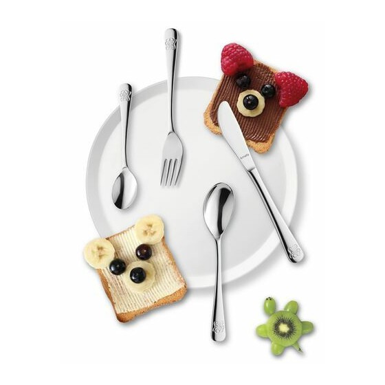 Cuillère de table enfant inox ourson - par 12 Cuillère de table enfant inox ourson - par 12