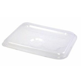 Couvercle polypropylène pour plateau 5 compartiments inox - par 12