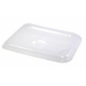 Couvercle polypropylène pour plateau 5 compartiments inox - par 12
