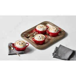 Mini cocotte ronde céramique cerise ø 10 cm