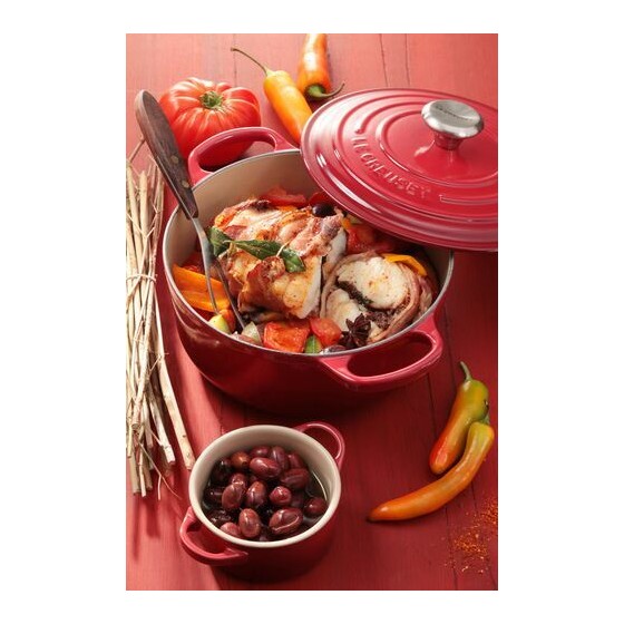 Cocotte fonte signature ronde cerise Le Creuset ø 24 cm Cocotte fonte signature ronde cerise Le Creuset ø 24 cm